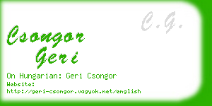 csongor geri business card